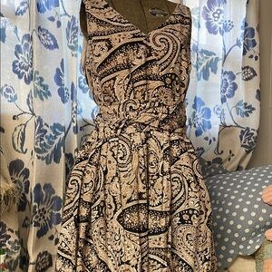 J Crew Elegant Paisley Print Dress